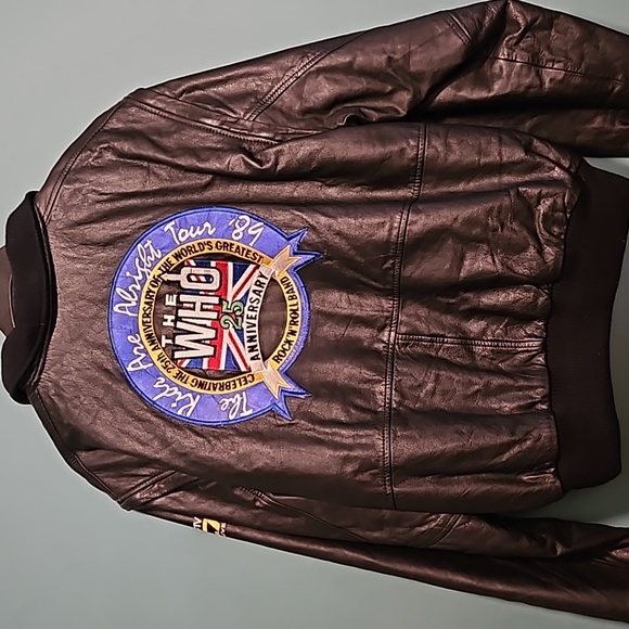 The Who The kids are all right 25th anniversary US tour leather bomber jacketv - Picture 1 of 10